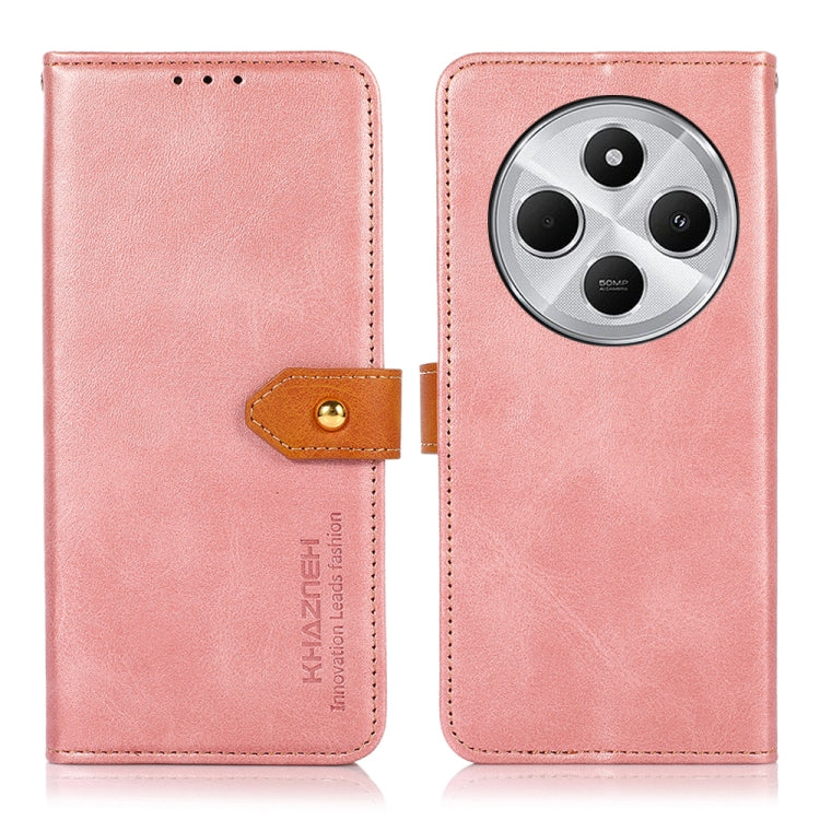 KHAZNEH Cowhide Texture Flip Leather Phone Case, For Redmi Note 14 4G 164.84mm, For Redmi Turbo 4 Pro, For Xiaomi Redmi Turbo 4, For Redmi 14 4G, For Xiaomi Redmi 13 4G