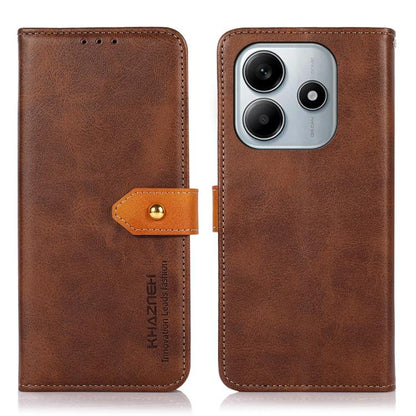 KHAZNEH Cowhide Texture Flip Leather Phone Case, For Redmi Note 14 4G 164.84mm, For Redmi Turbo 4 Pro, For Xiaomi Redmi Turbo 4, For Redmi 14 4G, For Xiaomi Redmi 13 4G