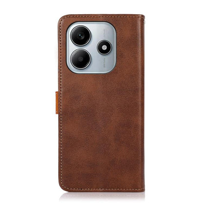 KHAZNEH Cowhide Texture Flip Leather Phone Case, For Redmi Note 14 4G 164.84mm, For Redmi Turbo 4 Pro, For Xiaomi Redmi Turbo 4, For Redmi 14 4G, For Xiaomi Redmi 13 4G