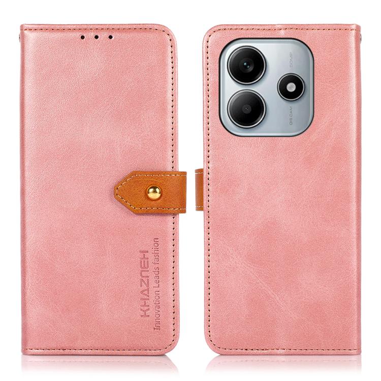KHAZNEH Cowhide Texture Flip Leather Phone Case, For Redmi Note 14 4G 164.84mm, For Redmi Turbo 4 Pro, For Xiaomi Redmi Turbo 4, For Redmi 14 4G, For Xiaomi Redmi 13 4G