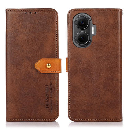 KHAZNEH Cowhide Texture Flip Leather Phone Case, For Redmi Note 14 4G 164.84mm, For Redmi Turbo 4 Pro, For Xiaomi Redmi Turbo 4, For Redmi 14 4G, For Xiaomi Redmi 13 4G
