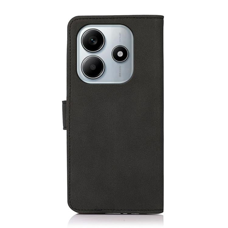 Matte texture leather phone case, black folio with camera cutouts and front coverage.