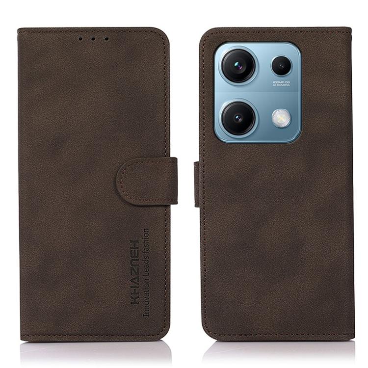 KHAZNEH Matte Texture Leather Phone Case, For Redmi Note 17 Pro+ 5G Global 163.4mm, For Redmi Note 17 Pro 5G Global 163.5mm, For Redmi Note 17 4G Global 169.7mm, For Redmi K100 Pro Max/Poco F9 Ultra 5G, For Redmi K100 Pro 5G/Poco F9 Pro 5G             ...