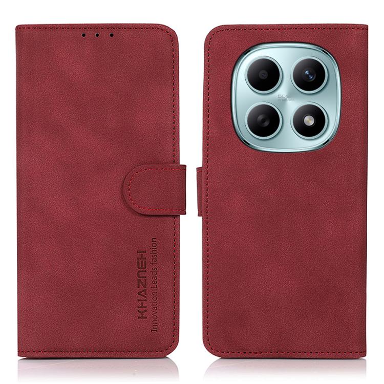 KHAZNEH Matte Texture Leather Phone Case, For Redmi Note 17 Pro+ 5G Global 163.4mm, For Redmi Note 17 Pro 5G Global 163.5mm, For Redmi Note 17 4G Global 169.7mm, For Redmi K100 Pro Max/Poco F9 Ultra 5G, For Redmi K100 Pro 5G/Poco F9 Pro 5G             ...
