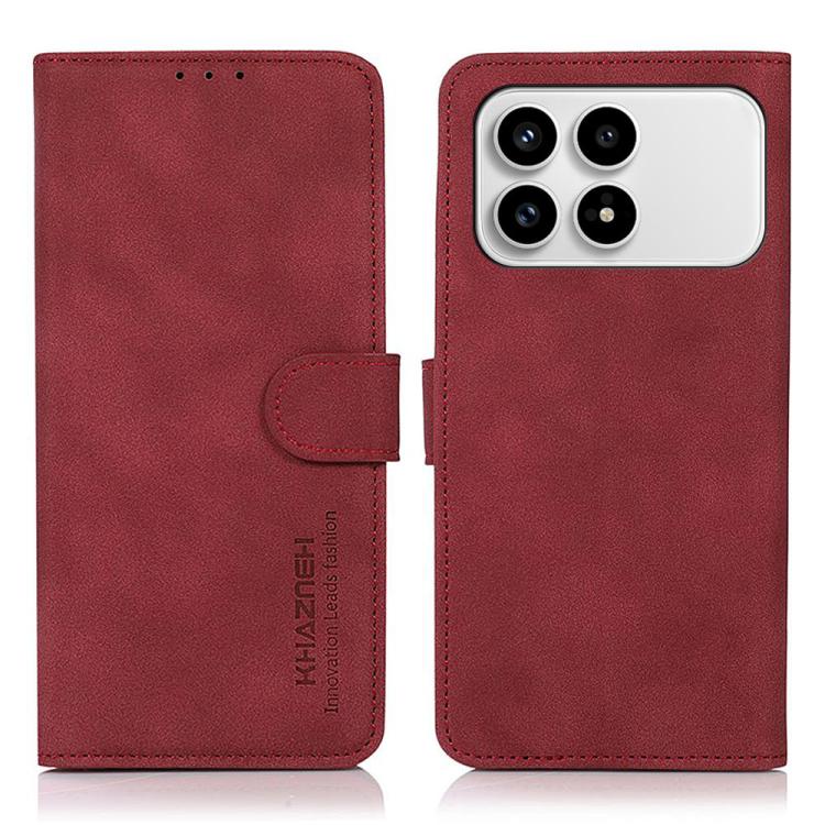 KHAZNEH Matte Texture Leather Phone Case, For Redmi Note 17 Pro+ 5G Global 163.4mm, For Redmi Note 17 Pro 5G Global 163.5mm, For Redmi Note 17 4G Global 169.7mm, For Redmi K100 Pro Max/Poco F9 Ultra 5G, For Redmi K100 Pro 5G/Poco F9 Pro 5G             ...
