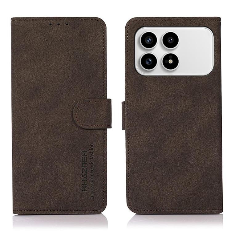 KHAZNEH Matte Texture Leather Phone Case, For Redmi Note 17 Pro+ 5G Global 163.4mm, For Redmi Note 17 Pro 5G Global 163.5mm, For Redmi Note 17 4G Global 169.7mm, For Redmi K100 Pro Max/Poco F9 Ultra 5G, For Redmi K100 Pro 5G/Poco F9 Pro 5G             ...