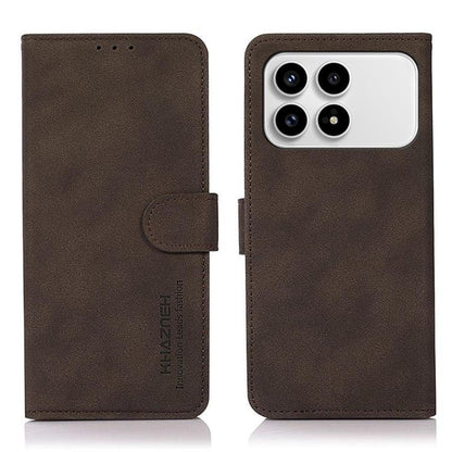 KHAZNEH Matte Texture Leather Phone Case, For Redmi Note 17 Pro+ 5G Global 163.4mm, For Redmi Note 17 Pro 5G Global 163.5mm, For Redmi Note 17 4G Global 169.7mm, For Redmi K100 Pro Max/Poco F9 Ultra 5G, For Redmi K100 Pro 5G/Poco F9 Pro 5G             ...