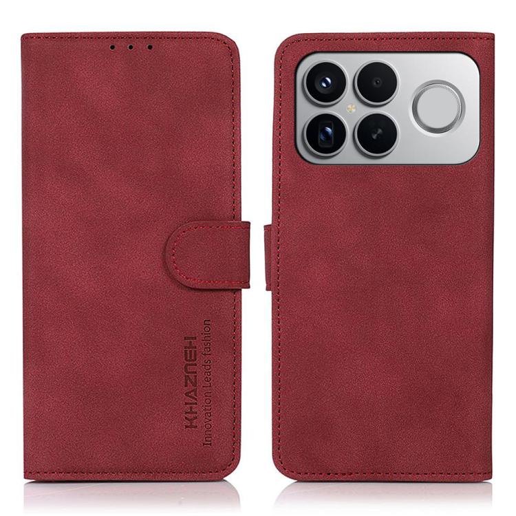KHAZNEH Matte Texture Leather Phone Case, For Redmi Note 17 Pro+ 5G Global 163.4mm, For Redmi Note 17 Pro 5G Global 163.5mm, For Redmi Note 17 4G Global 169.7mm, For Redmi K100 Pro Max/Poco F9 Ultra 5G, For Redmi K100 Pro 5G/Poco F9 Pro 5G             ...