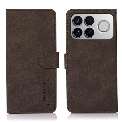 KHAZNEH Matte Texture Leather Phone Case, For Redmi Note 17 Pro+ 5G Global 163.4mm, For Redmi Note 17 Pro 5G Global 163.5mm, For Redmi Note 17 4G Global 169.7mm, For Redmi K100 Pro Max/Poco F9 Ultra 5G, For Redmi K100 Pro 5G/Poco F9 Pro 5G             ...