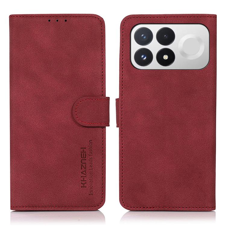 KHAZNEH Matte Texture Leather Phone Case, For Redmi Note 17 Pro+ 5G Global 163.4mm, For Redmi Note 17 Pro 5G Global 163.5mm, For Redmi Note 17 4G Global 169.7mm, For Redmi K100 Pro Max/Poco F9 Ultra 5G, For Redmi K100 Pro 5G/Poco F9 Pro 5G             ...