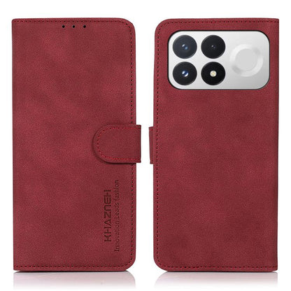 KHAZNEH Matte Texture Leather Phone Case, For Redmi Note 17 Pro+ 5G Global 163.4mm, For Redmi Note 17 Pro 5G Global 163.5mm, For Redmi Note 17 4G Global 169.7mm, For Redmi K100 Pro Max/Poco F9 Ultra 5G, For Redmi K100 Pro 5G/Poco F9 Pro 5G             ...