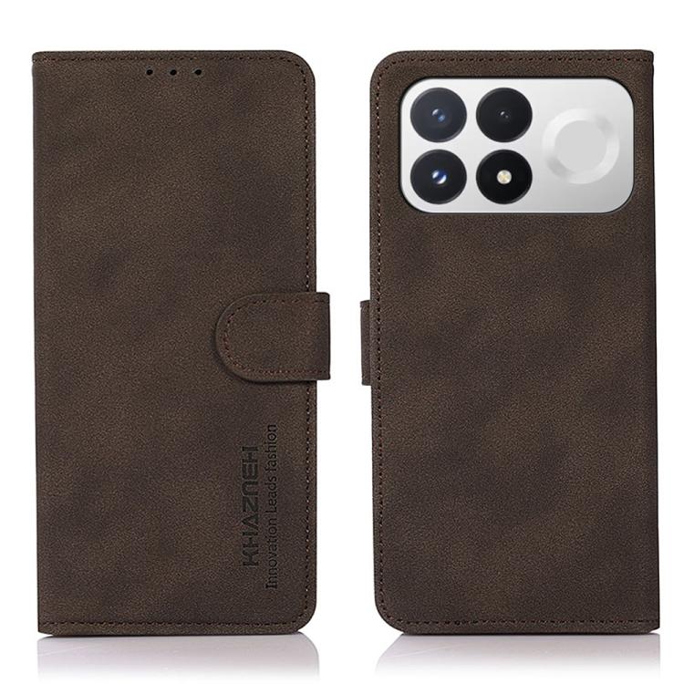 KHAZNEH Matte Texture Leather Phone Case, For Redmi Note 17 Pro+ 5G Global 163.4mm, For Redmi Note 17 Pro 5G Global 163.5mm, For Redmi Note 17 4G Global 169.7mm, For Redmi K100 Pro Max/Poco F9 Ultra 5G, For Redmi K100 Pro 5G/Poco F9 Pro 5G             ...