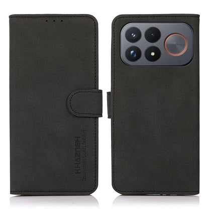 KHAZNEH Matte Texture Leather Phone Case, For Redmi Note 17 Pro+ 5G Global 163.4mm, For Redmi Note 17 Pro 5G Global 163.5mm, For Redmi Note 17 4G Global 169.7mm, For Redmi K100 Pro Max/Poco F9 Ultra 5G, For Redmi K100 Pro 5G/Poco F9 Pro 5G             ...