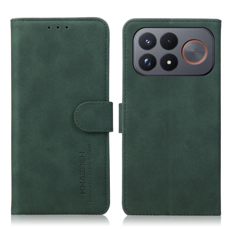 KHAZNEH Matte Texture Leather Phone Case, For Redmi Note 17 Pro+ 5G Global 163.4mm, For Redmi Note 17 Pro 5G Global 163.5mm, For Redmi Note 17 4G Global 169.7mm, For Redmi K100 Pro Max/Poco F9 Ultra 5G, For Redmi K100 Pro 5G/Poco F9 Pro 5G             ...