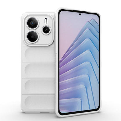 Magic Shield TPU + Flannel Phone Case, For Redmi K80 5G / Xiaomi Poco F7 Pro, For Redmi Note 14 4G 164.84mm EU, For Redmi Turbo 4, For Redmi Note 14 5G, For Redmi Note 14 Pro 5G, For Redmi 14C 4G Global, For Redmi K70 Ultra Global, For Redmi 13 4G Global