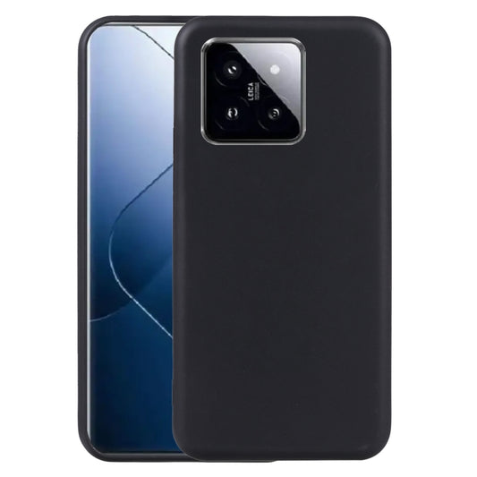 Black TPU phone case with raised camera cutout and slim protective edges