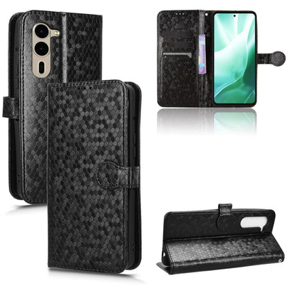 Honeycomb Dot Texture Leather Phone Case, For Fujitsu Arrows We3, For Fujitsu Arrows Alpha F-51F, For Fujitsu Arrows F-51E We2, For Fujitsu Arrows F-51E We2 Plus