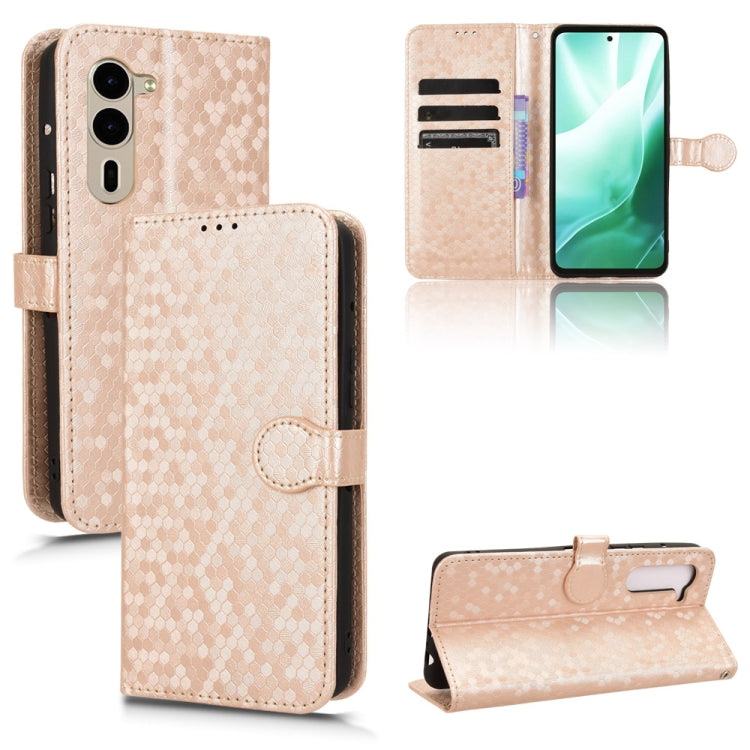 Honeycomb Dot Texture Leather Phone Case, For Fujitsu Arrows We3, For Fujitsu Arrows Alpha F-51F, For Fujitsu Arrows F-51E We2, For Fujitsu Arrows F-51E We2 Plus