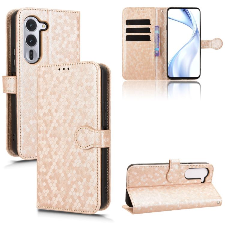 Honeycomb Dot Texture Leather Phone Case, For Fujitsu Arrows We3, For Fujitsu Arrows Alpha F-51F, For Fujitsu Arrows F-51E We2, For Fujitsu Arrows F-51E We2 Plus