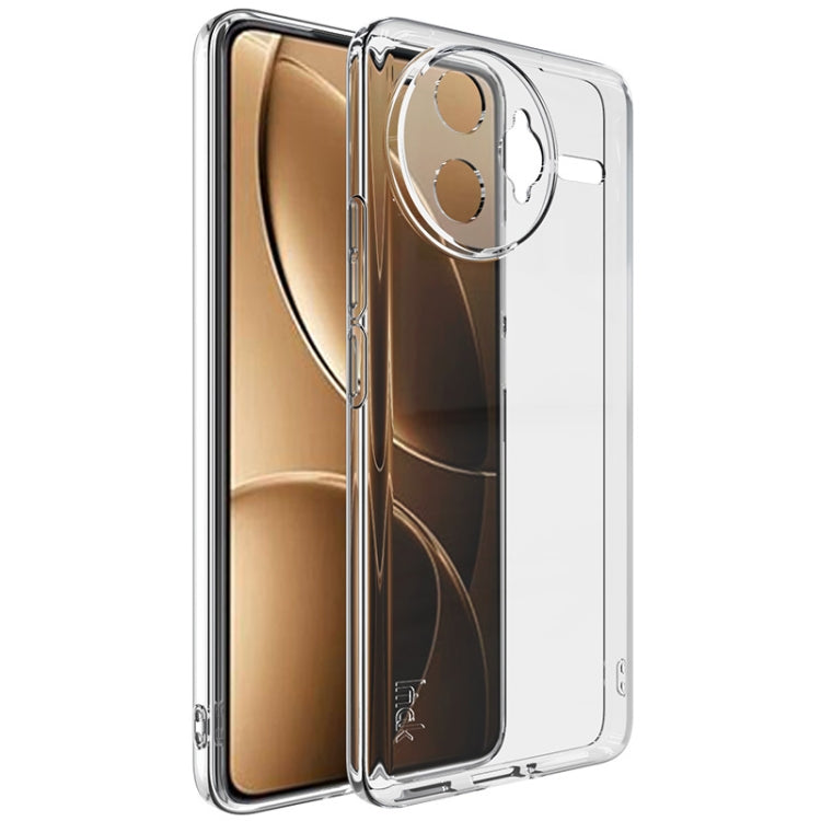 Clear slim TPU protective phone case with shockproof corners, camera cutout