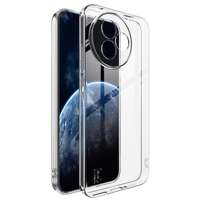 Transparent super-slim TPU case with shockproof corners, raised camera protection