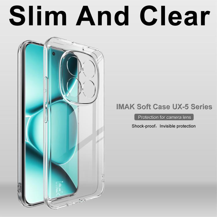 Clear slim TPU case showing camera lens cover and impact-protection design