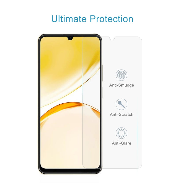 Tempered glass screen protector film for smartphone, clear and full-cover