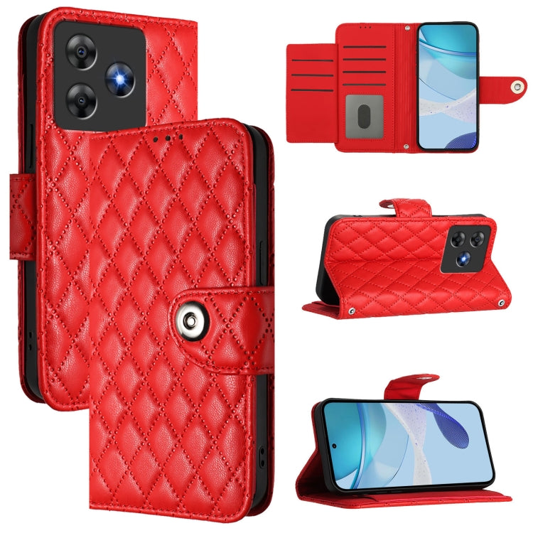 Rhombic Texture Flip Leather Phone Case with Lanyard, For Blackview Wave 7C, For Blackview Wave 10, For Blackview Shark 6, For Blackview Oscal Tiger 13, For Blackview Wave 8C, For Blackview Oscal Flat 2 / 2C, For Blackview Oscal Flat 1C                ...