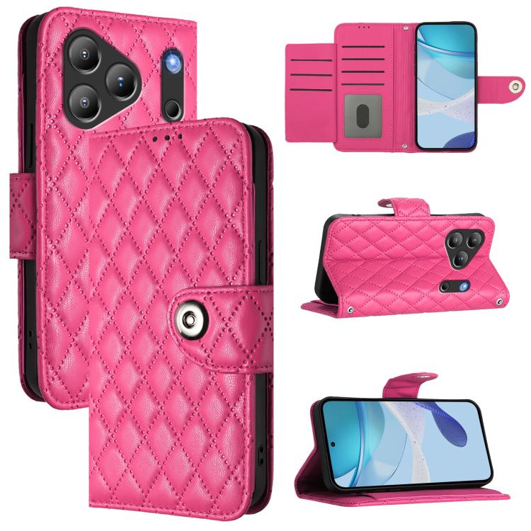Rhombic Texture Flip Leather Phone Case with Lanyard, For Blackview Wave 7C, For Blackview Wave 10, For Blackview Shark 6, For Blackview Oscal Tiger 13, For Blackview Wave 8C, For Blackview Oscal Flat 2 / 2C, For Blackview Oscal Flat 1C                ...