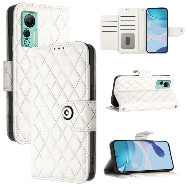 Rhombic Texture Flip Leather Phone Case with Lanyard, For Ulefone Note 18 Ultra, For Ulefone Note 14