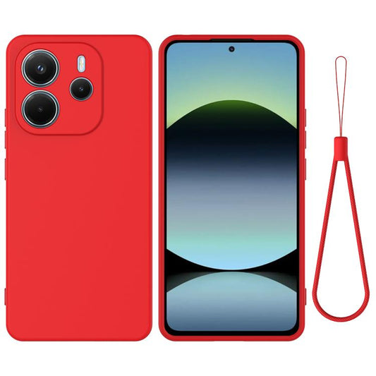 Solid Color Liquid Silicone Dropproof Full Coverage Phone Case, For Redmi Note 14 4G 164.84mm, For Redmi 14C 4G / 14R / Poco C75, For Redmi K80 Pro, For Redmi K80, For Redmi Note 14 Pro 4G, For Redmi Note 14 4G 163.25mm, For Redmi A4 5G, For Redmi A3 P...