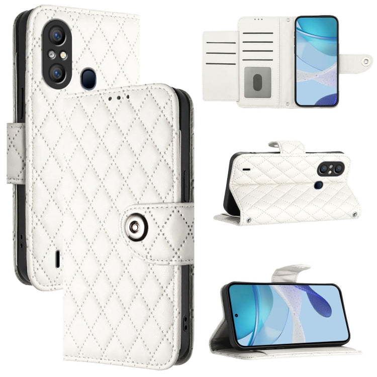Rhombic Texture Flip Leather Phone Case with Lanyard, For itel S23 S665L, For itel S18 / Vision 5, For itel P40, For itel S17 / Vision 3, For itel A58 / A49, For itel P17 / A27, For itel A48