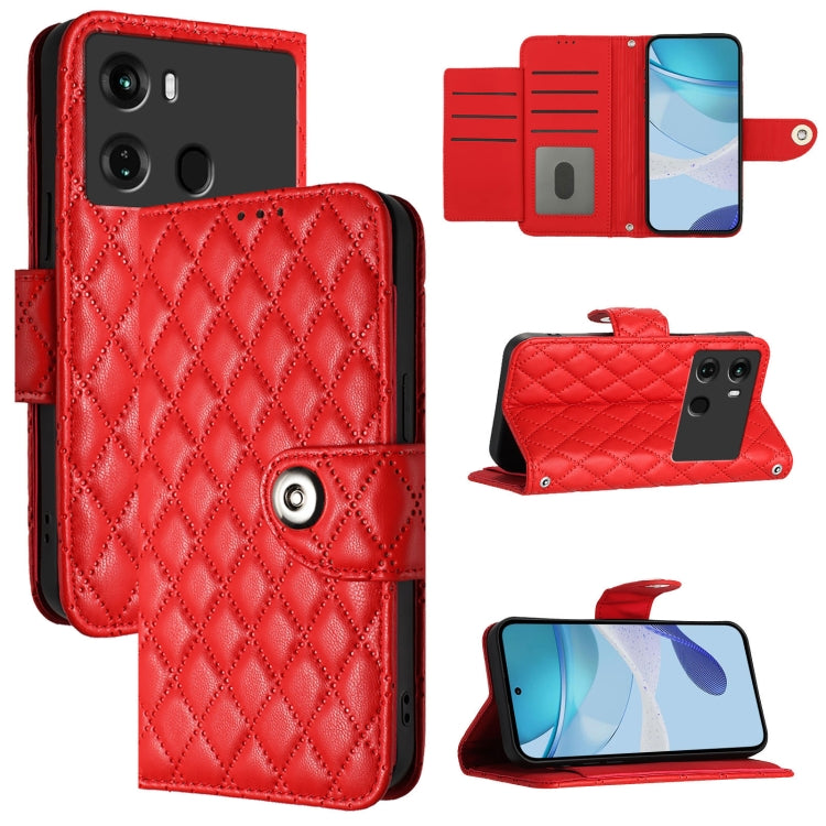 Rhombic Texture Flip Leather Phone Case with Lanyard, For itel S23 S665L, For itel S18 / Vision 5, For itel P40, For itel S17 / Vision 3, For itel A58 / A49, For itel P17 / A27, For itel A48