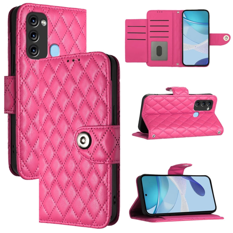 Rhombic Texture Flip Leather Phone Case with Lanyard, For itel S23 S665L, For itel S18 / Vision 5, For itel P40, For itel S17 / Vision 3, For itel A58 / A49, For itel P17 / A27, For itel A48
