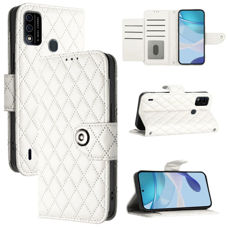Rhombic Texture Flip Leather Phone Case with Lanyard, For itel S23 S665L, For itel S18 / Vision 5, For itel P40, For itel S17 / Vision 3, For itel A58 / A49, For itel P17 / A27, For itel A48