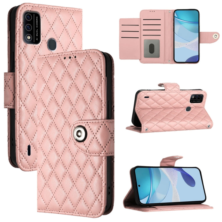 Rhombic Texture Flip Leather Phone Case with Lanyard, For itel S23 S665L, For itel S18 / Vision 5, For itel P40, For itel S17 / Vision 3, For itel A58 / A49, For itel P17 / A27, For itel A48