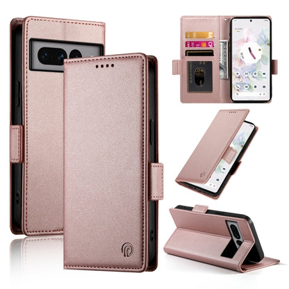 Side Buckle Magnetic Frosted Leather Phone Case, For Google Pixel 7 Pro