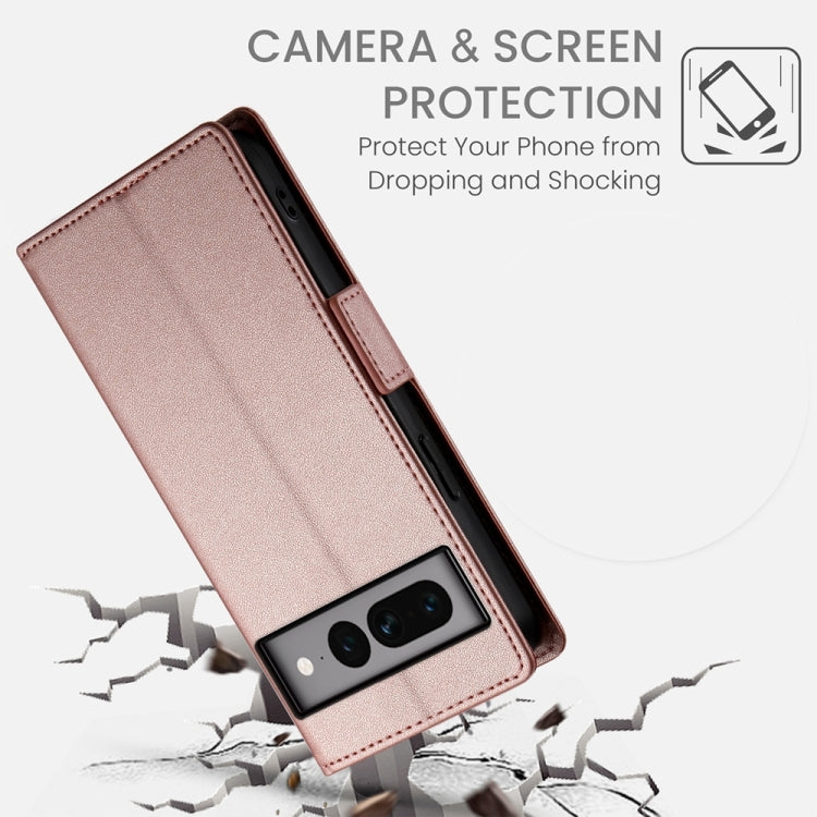 Side Buckle Magnetic Frosted Leather Phone Case, For Google Pixel 7 Pro