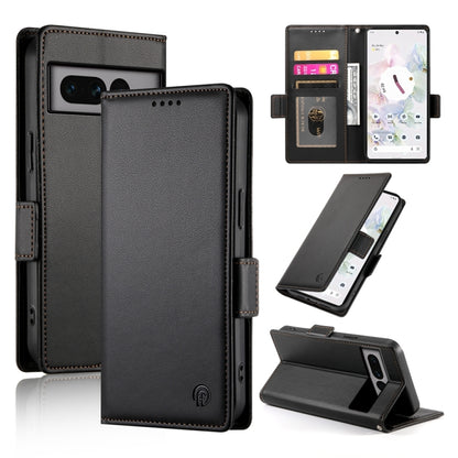 Side Buckle Magnetic Frosted Leather Phone Case, For Google Pixel 7 Pro