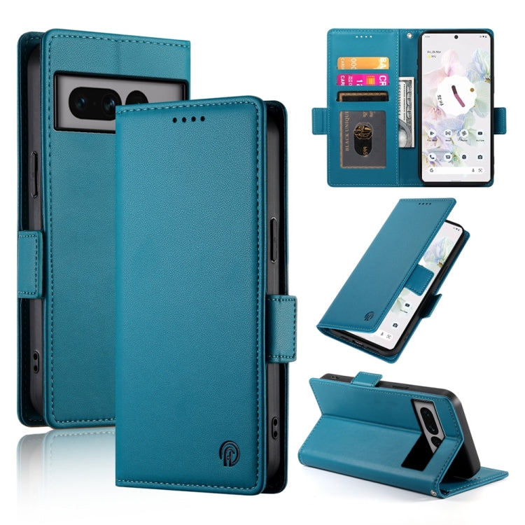 Side Buckle Magnetic Frosted Leather Phone Case, For Google Pixel 7 Pro