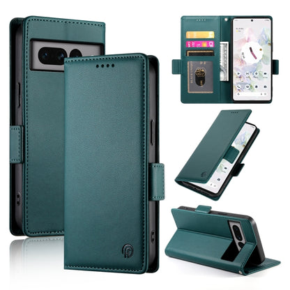 Side Buckle Magnetic Frosted Leather Phone Case, For Google Pixel 7 Pro