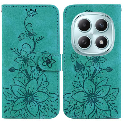 Lily Embossed Leather Phone Case, For Redmi Note 17 5G Global 169.7mm, For Redmi Note 17 Pro Max / Note 17 Pro+ 5G, For Redmi K100 Pro Max 5G / Poco F9 Ultra 5G, For Redmi 17 4G / 5G Global 170mm, For Redmi A7 Pro 4G / 5G 171mm / Poco C85x 5G          ...