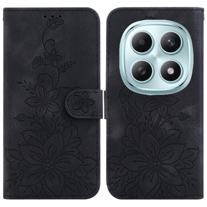 Lily Embossed Leather Phone Case, For Redmi Note 17 5G Global 169.7mm, For Redmi Note 17 Pro Max / Note 17 Pro+ 5G, For Redmi K100 Pro Max 5G / Poco F9 Ultra 5G, For Redmi 17 4G / 5G Global 170mm, For Redmi A7 Pro 4G / 5G 171mm / Poco C85x 5G          ...