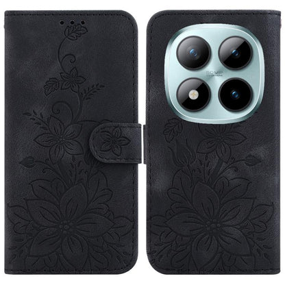 Lily Embossed Leather Phone Case, For Redmi Note 17 5G Global 169.7mm, For Redmi Note 17 Pro Max / Note 17 Pro+ 5G, For Redmi K100 Pro Max 5G / Poco F9 Ultra 5G, For Redmi 17 4G / 5G Global 170mm, For Redmi A7 Pro 4G / 5G 171mm / Poco C85x 5G          ...