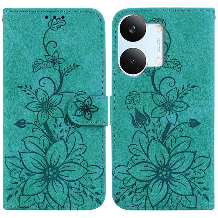 Lily Embossed Leather Phone Case, For Redmi Note 17 5G Global 169.7mm, For Redmi Note 17 Pro Max / Note 17 Pro+ 5G, For Redmi K100 Pro Max 5G / Poco F9 Ultra 5G, For Redmi 17 4G / 5G Global 170mm, For Redmi A7 Pro 4G / 5G 171mm / Poco C85x 5G          ...