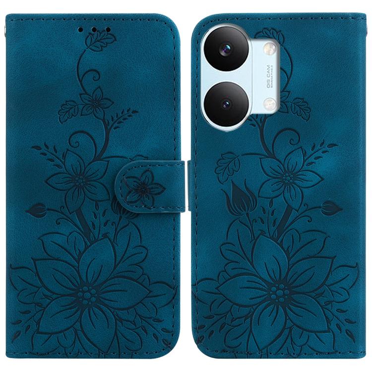 Lily Embossed Leather Phone Case, For Redmi Note 17 5G Global 169.7mm, For Redmi Note 17 Pro Max / Note 17 Pro+ 5G, For Redmi K100 Pro Max 5G / Poco F9 Ultra 5G, For Redmi 17 4G / 5G Global 170mm, For Redmi A7 Pro 4G / 5G 171mm / Poco C85x 5G          ...