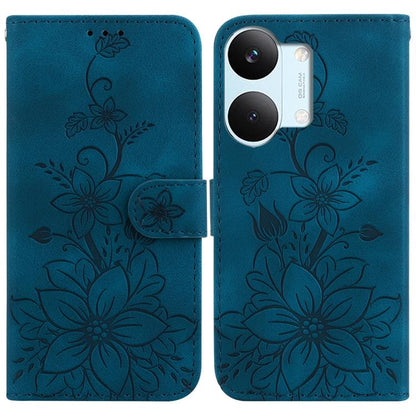 Lily Embossed Leather Phone Case, For Redmi Note 17 5G Global 169.7mm, For Redmi Note 17 Pro Max / Note 17 Pro+ 5G, For Redmi K100 Pro Max 5G / Poco F9 Ultra 5G, For Redmi 17 4G / 5G Global 170mm, For Redmi A7 Pro 4G / 5G 171mm / Poco C85x 5G          ...
