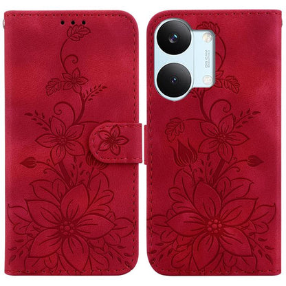 Lily Embossed Leather Phone Case, For Redmi Note 17 5G Global 169.7mm, For Redmi Note 17 Pro Max / Note 17 Pro+ 5G, For Redmi K100 Pro Max 5G / Poco F9 Ultra 5G, For Redmi 17 4G / 5G Global 170mm, For Redmi A7 Pro 4G / 5G 171mm / Poco C85x 5G          ...