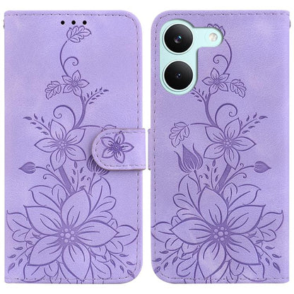 Lily Embossed Leather Phone Case, For Redmi Note 17 5G Global 169.7mm, For Redmi Note 17 Pro Max / Note 17 Pro+ 5G, For Redmi K100 Pro Max 5G / Poco F9 Ultra 5G, For Redmi 17 4G / 5G Global 170mm, For Redmi A7 Pro 4G / 5G 171mm / Poco C85x 5G          ...