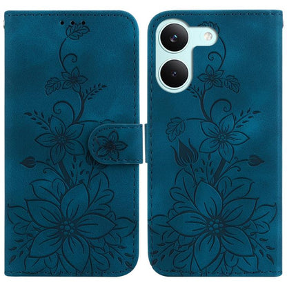 Lily Embossed Leather Phone Case, For Redmi Note 17 5G Global 169.7mm, For Redmi Note 17 Pro Max / Note 17 Pro+ 5G, For Redmi K100 Pro Max 5G / Poco F9 Ultra 5G, For Redmi 17 4G / 5G Global 170mm, For Redmi A7 Pro 4G / 5G 171mm / Poco C85x 5G          ...